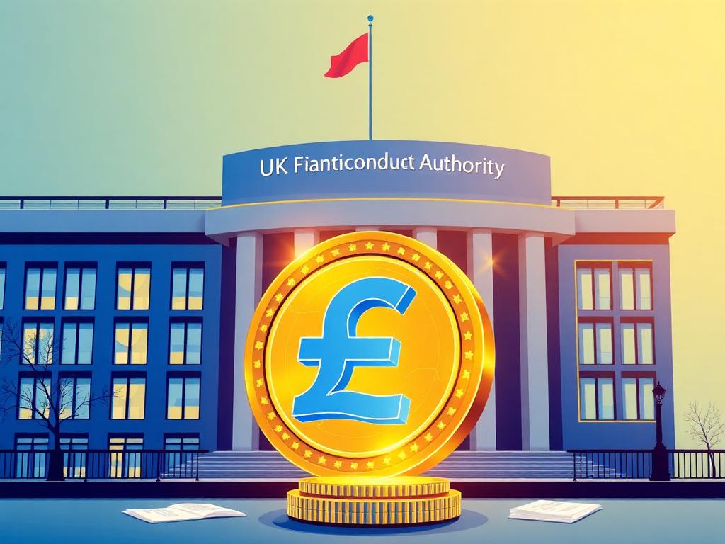 Stablecoin reserves and peg concept on a UK screen